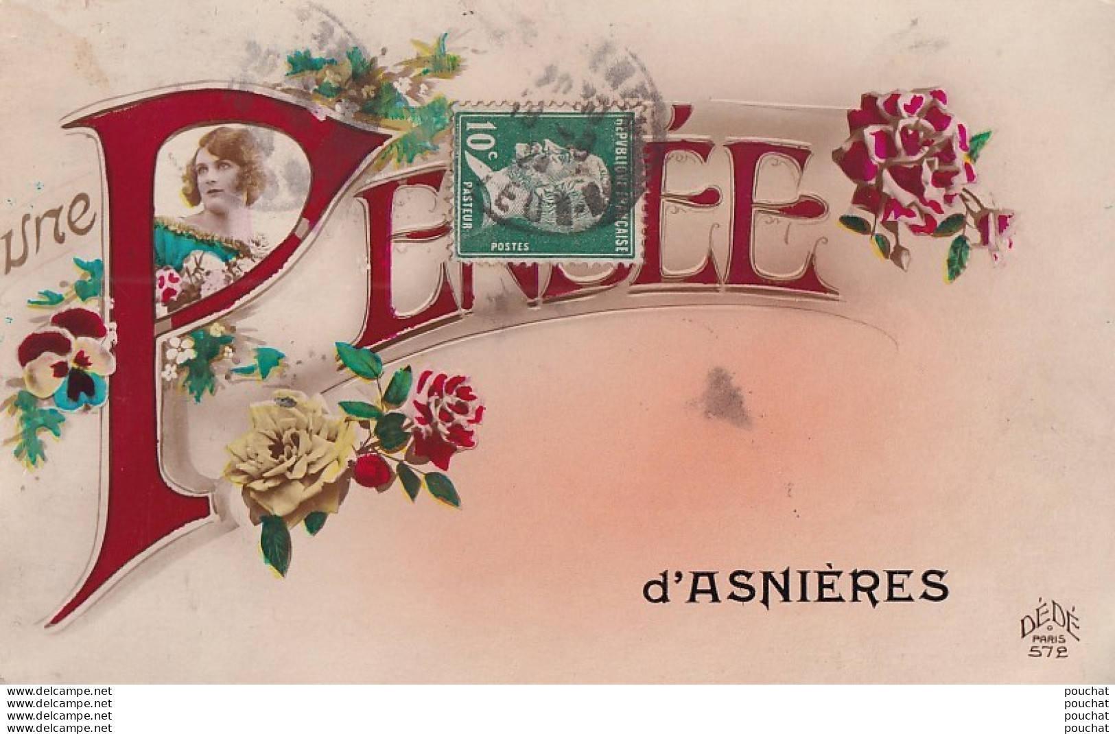 A1-95) ASNIERES - UNE PENSEE - Asnières-sur-Oise