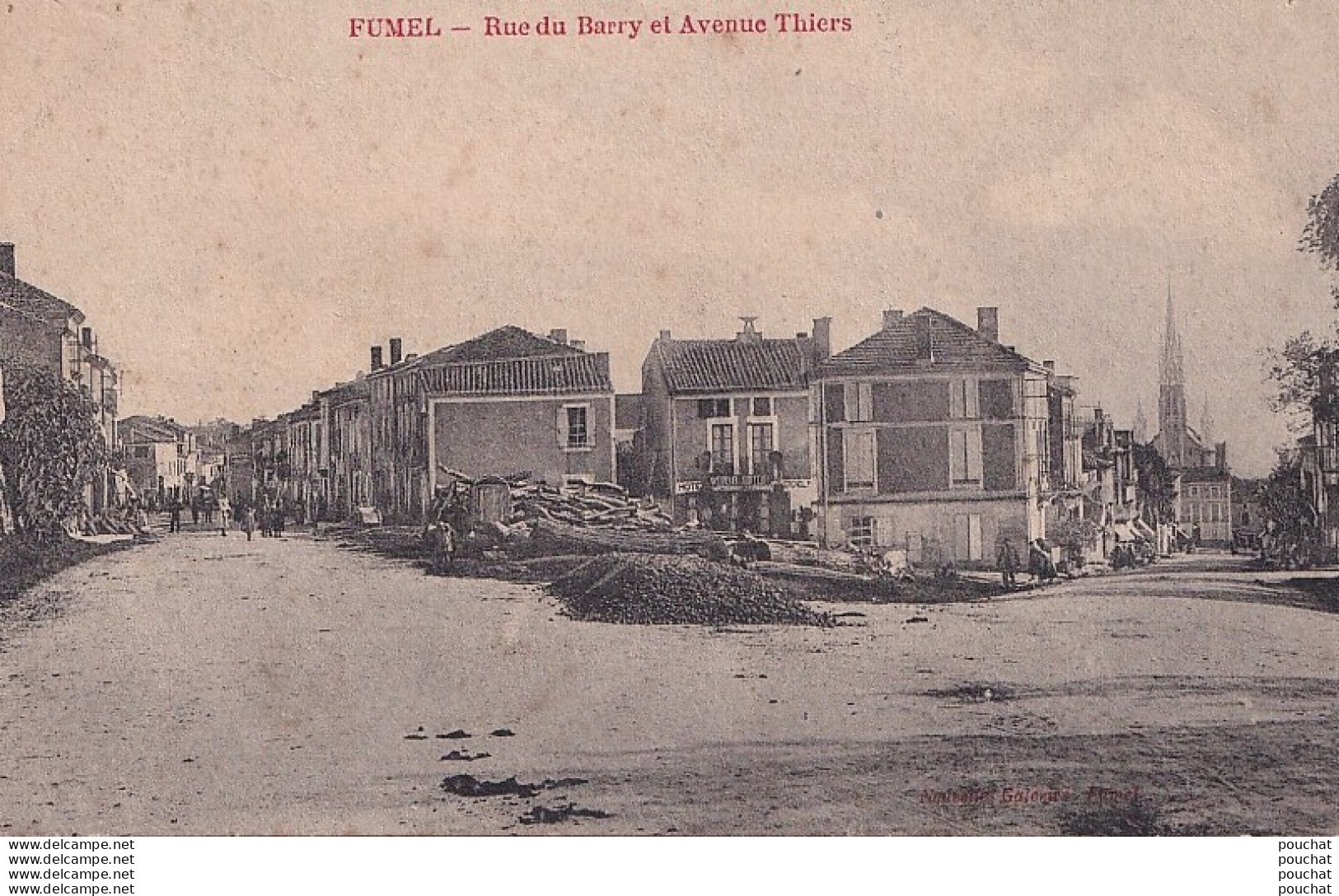 A2-47) FUMEL - RUE DU BARRY ET AVENUE THIERS - ( 2 SCANS ) - Fumel