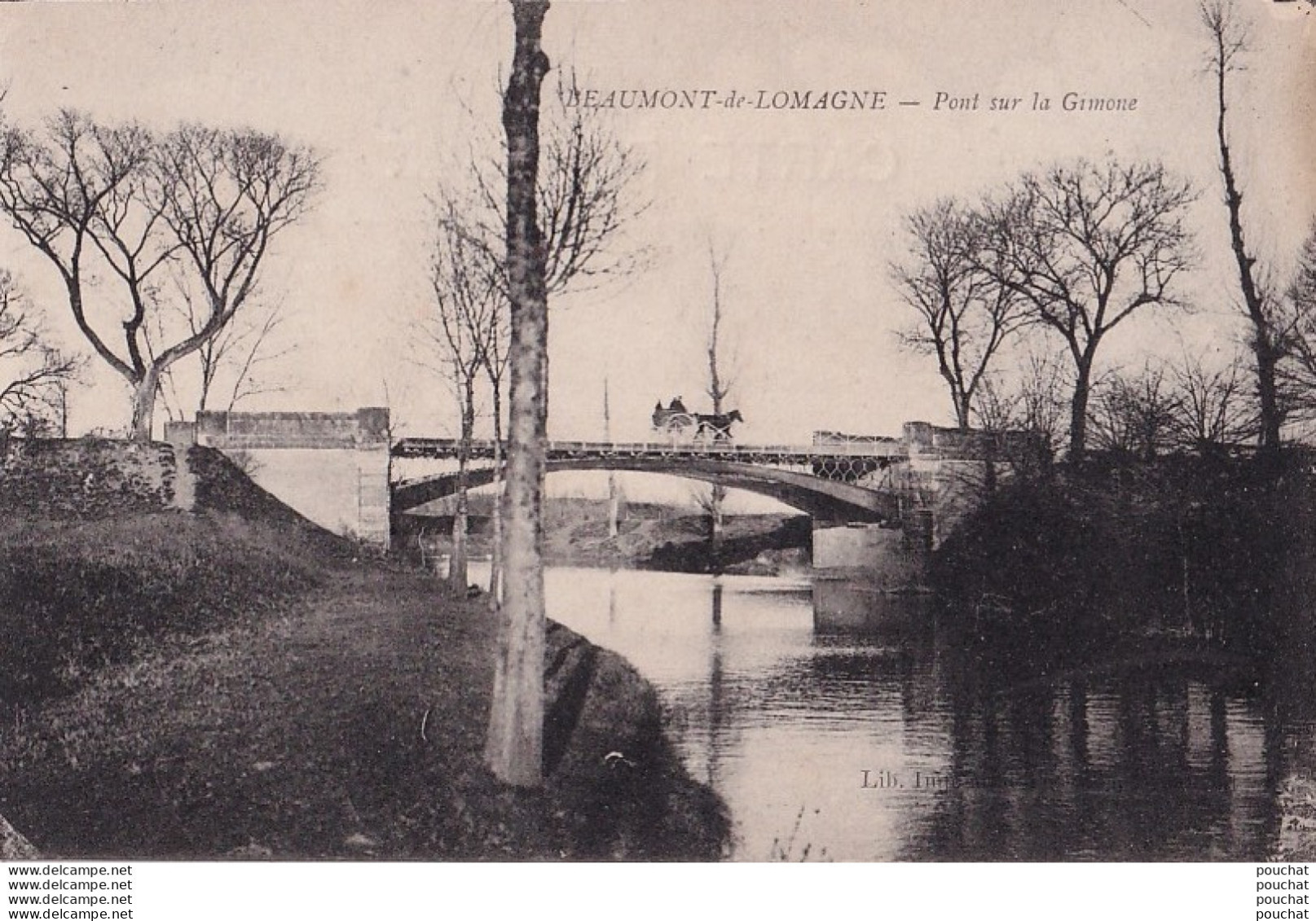 A3-82) BEAUMONT DE LOMAGNE - PONT SUR LA GIMONE - ( 2 SCANS )  - Beaumont De Lomagne