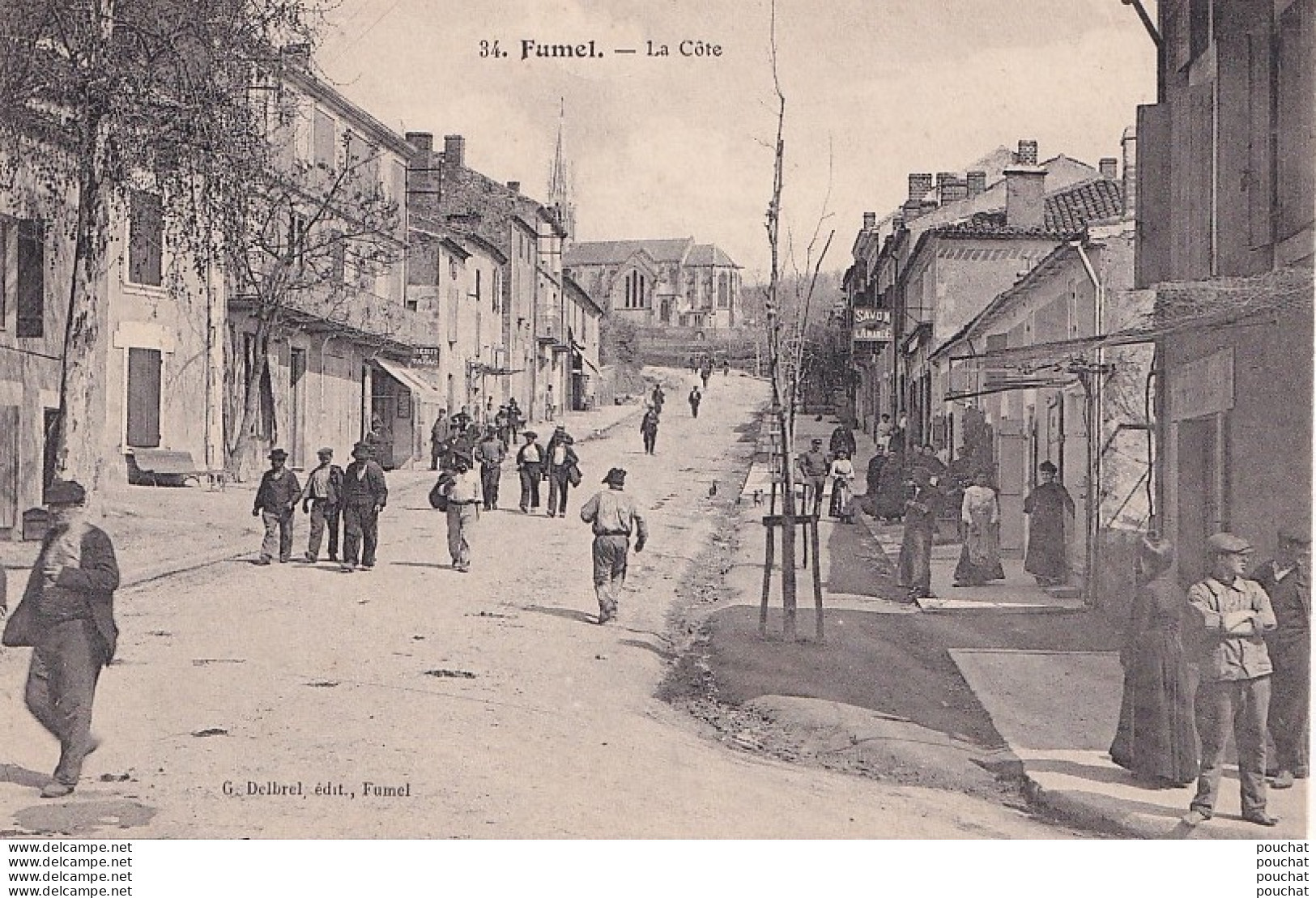 A14-47) FUMEL - LA COTE - ( ANIMEE - HABITANTS - 2 SCANS ) - Fumel