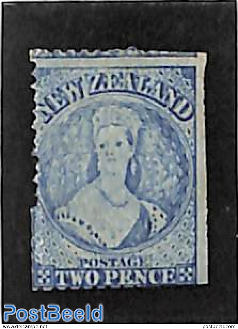 New Zealand 1864 2d, WM Star, Unused, Unused (hinged) - Ongebruikt