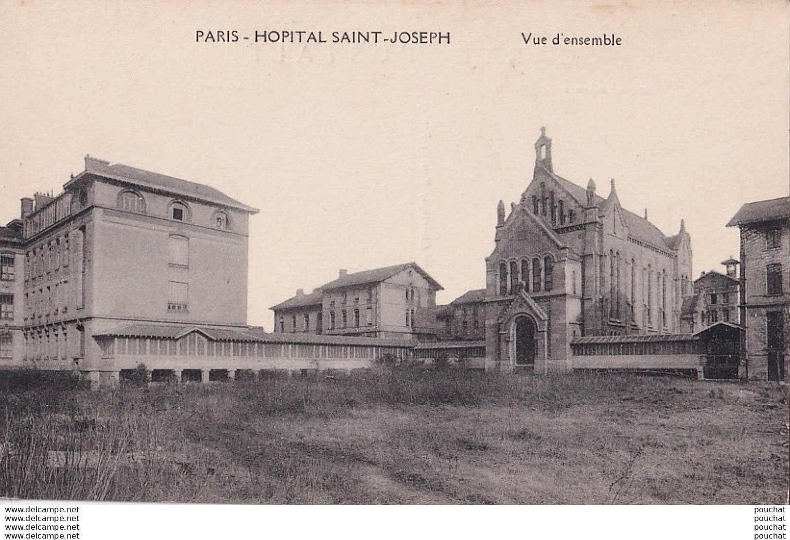 A22-75) PARIS (XIV°) HOPITAL SAINT JOSEPH -  VUE D ' ENSEMBLE - ( 2 SCANS ) - Arrondissement: 14