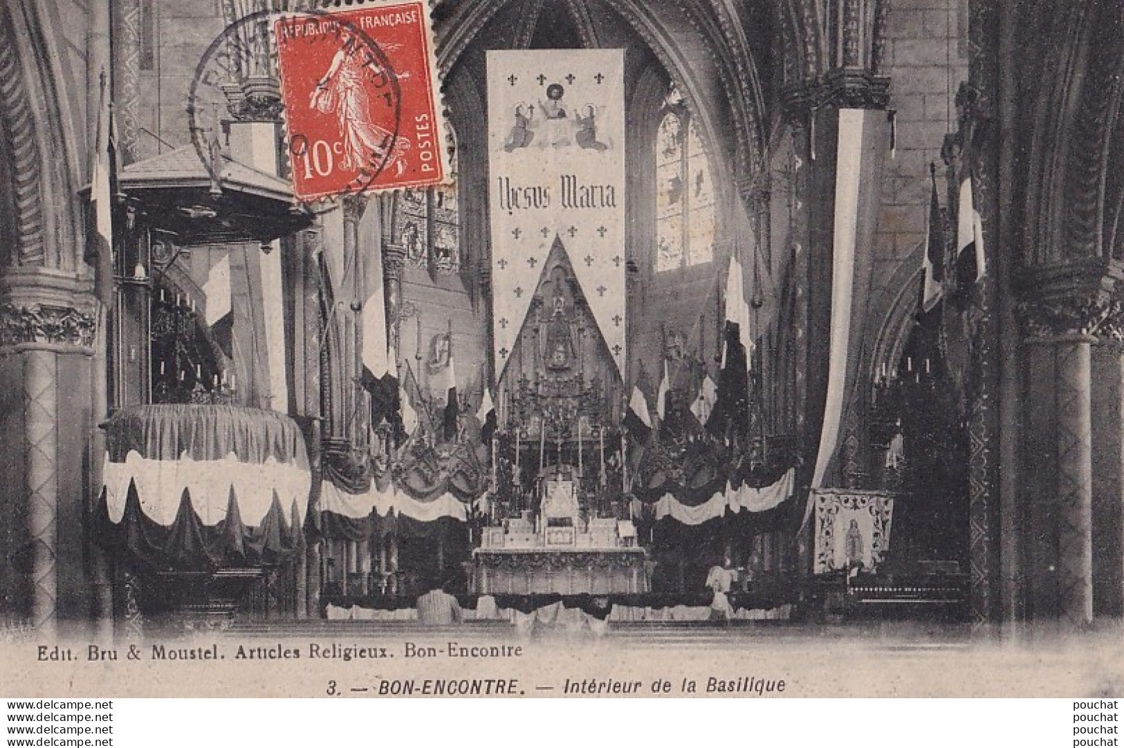 A26-47) BON ENCONTRE - INTERIEUR DE LA BASILIQUE - Bon Encontre