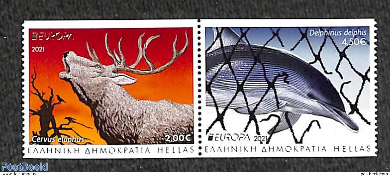 Greece 2021 Europa, Endangered Species 2v From Booklet, Mint NH, History - Nature - Europa (cept) - Animals (others & .. - Nuevos
