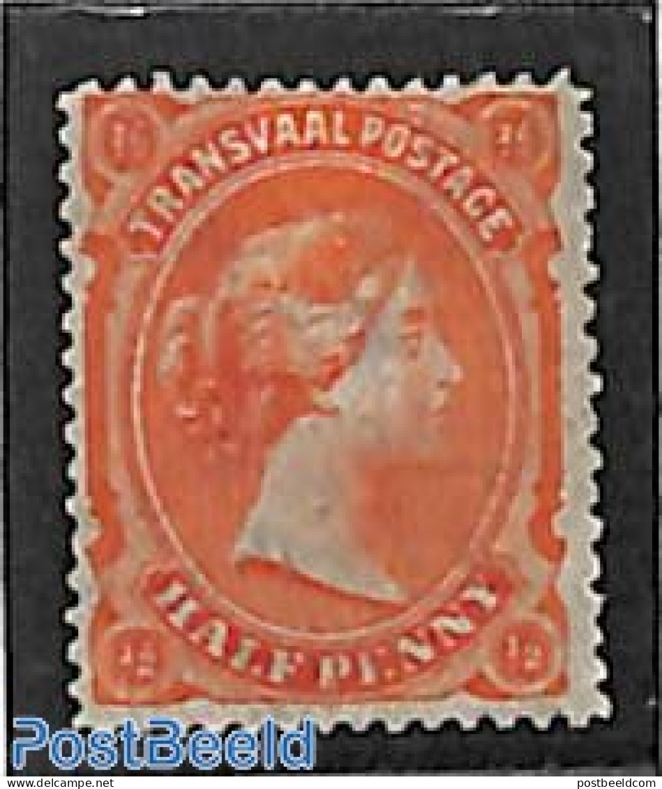 South Africa 1878 Transvaal, 1/2d, Stamp Out Of Set, Unused (hinged) - Unused Stamps