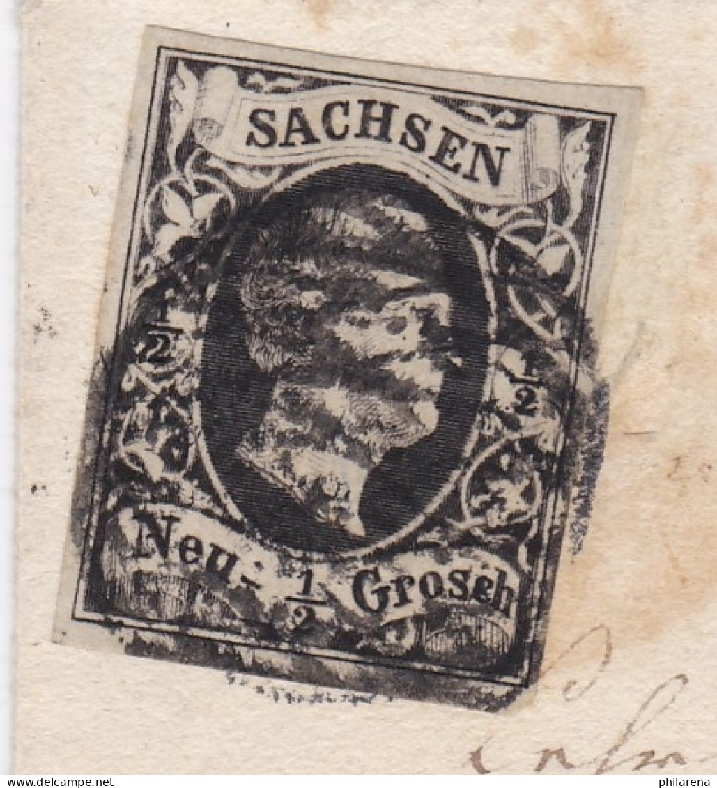 Sachsen: Brief Nach Leipzig 1853 - Sachsen