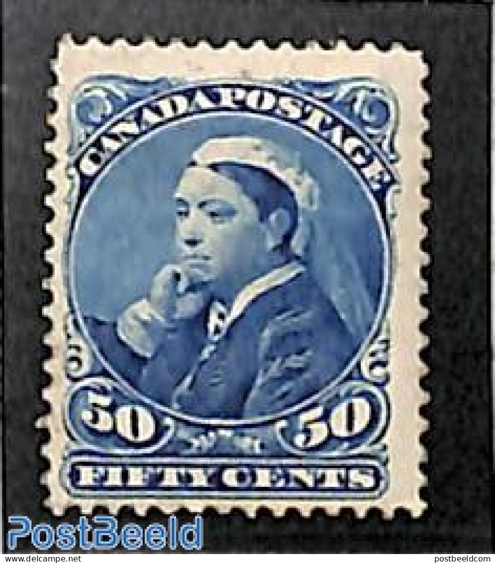Canada 1893 50c Blue, Stamp Out Of Set, Unused (hinged) - Neufs