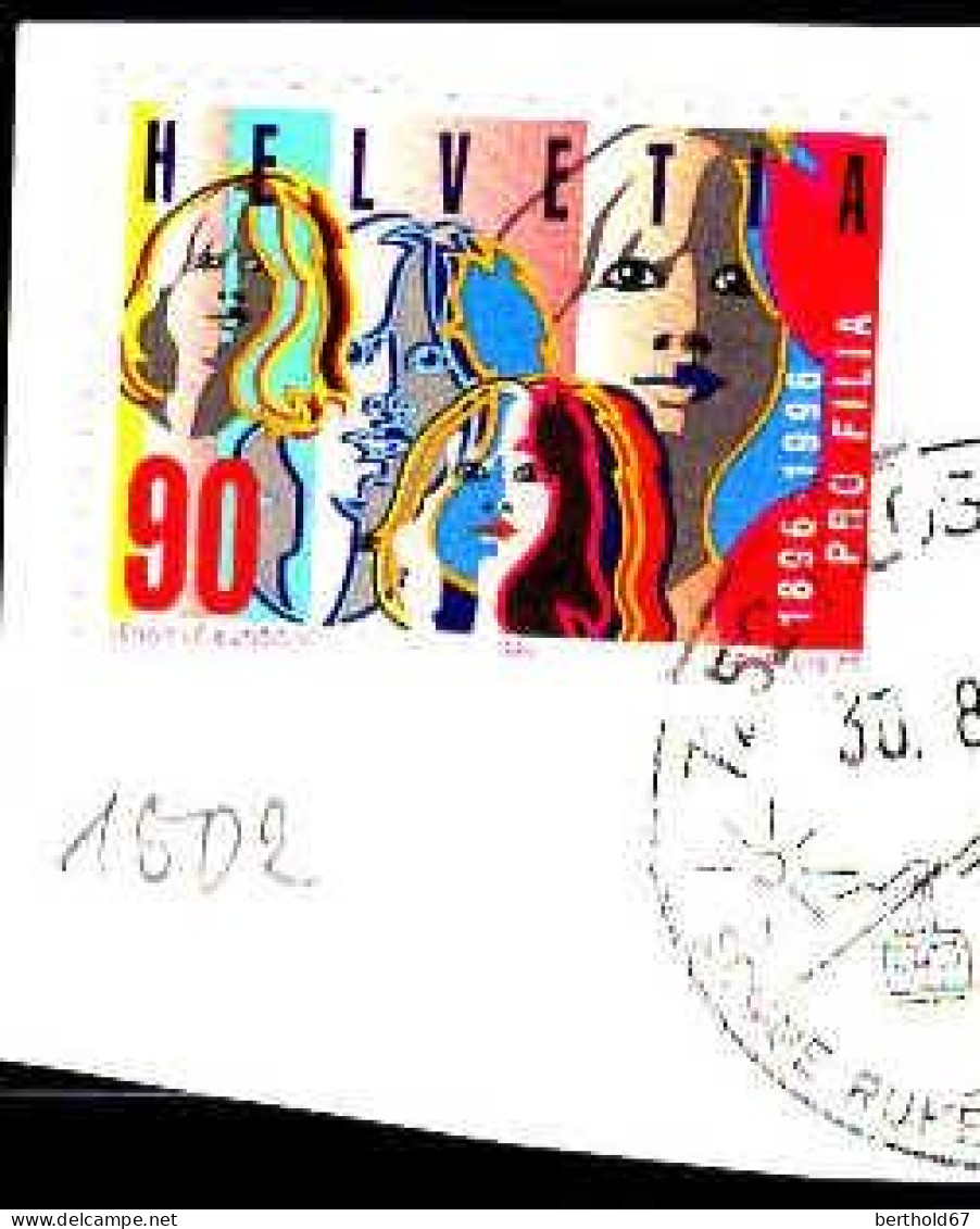 Suisse Poste Obl Yv:1502 Mi:1574 Pro Filia Sur Fragment (cachet Rond) - Used Stamps