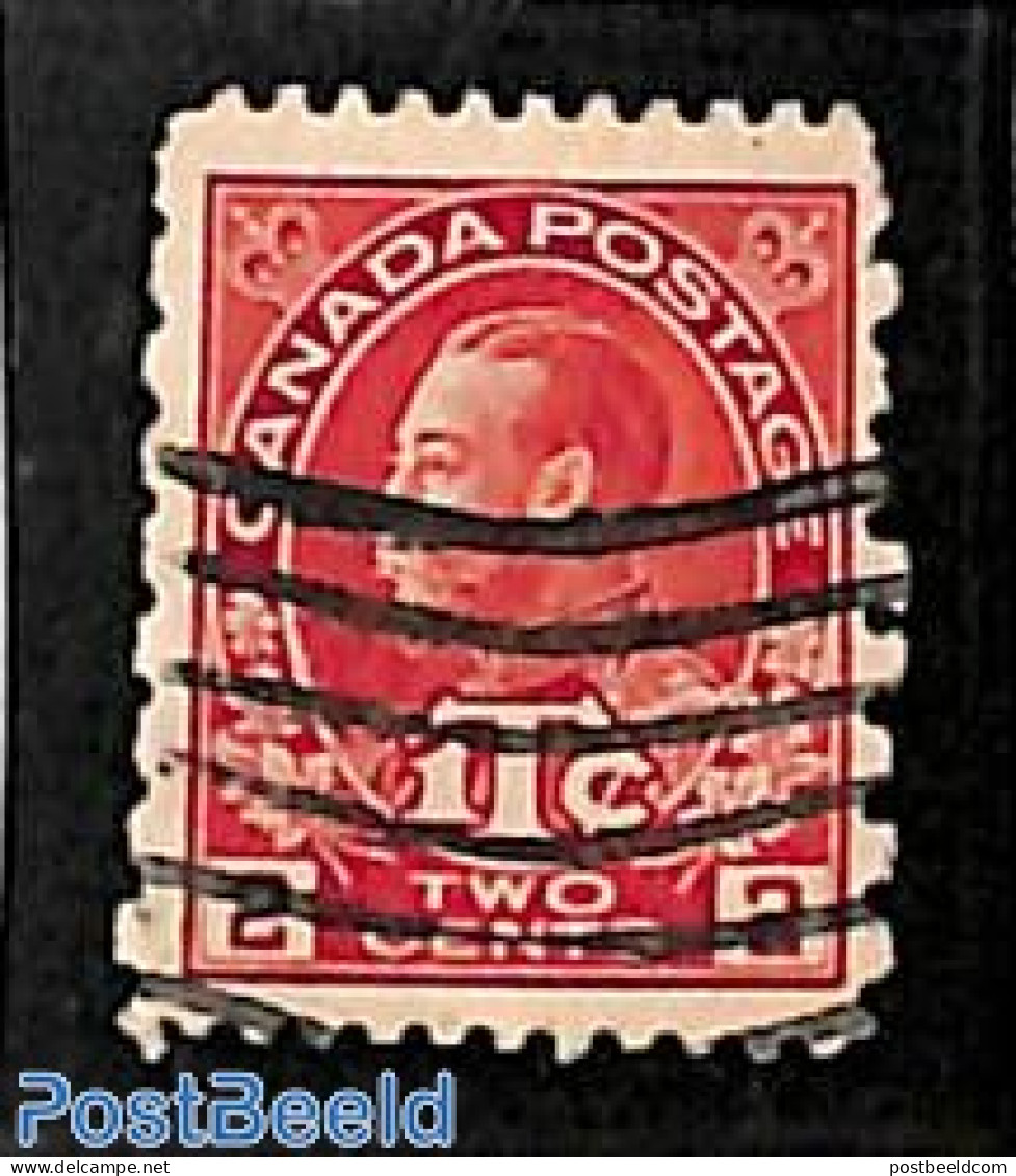 Canada 1916 2c ITC, Perf. 12:8, Used Stamps - Oblitérés