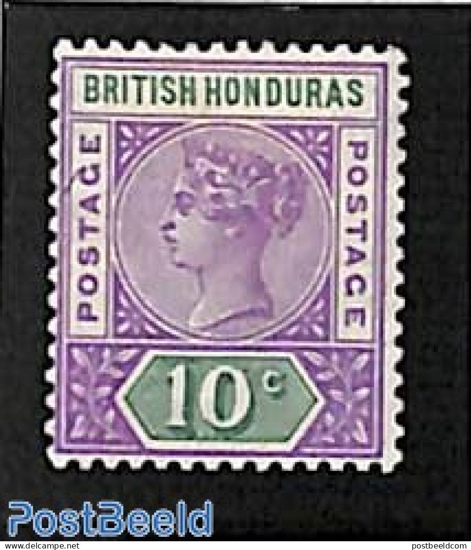 Belize/British Honduras 1895 10c, Stamp Out Of Set, Unused (hinged) - Honduras Británica (...-1970)
