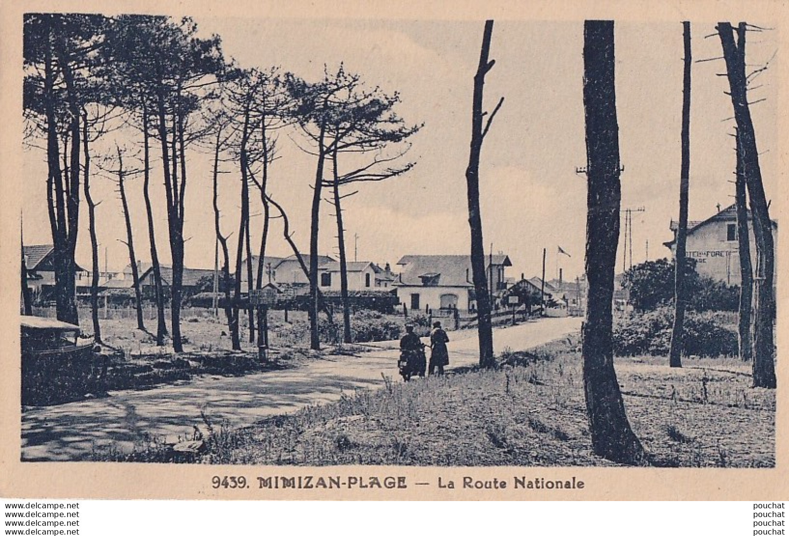 J22-40) MIMIZAN PLAGE - LA ROUTE NATIONALE   - ( 2 SCANS ) - Mimizan Plage