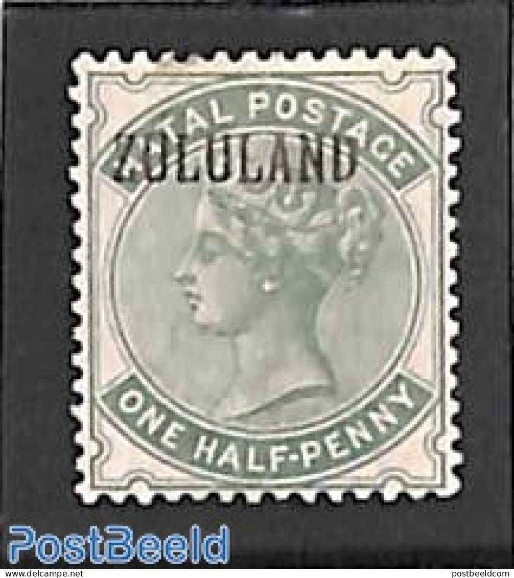 South Africa 1888 Zululand, Halfpenny, Overprint 1v, Unused (hinged) - Unused Stamps