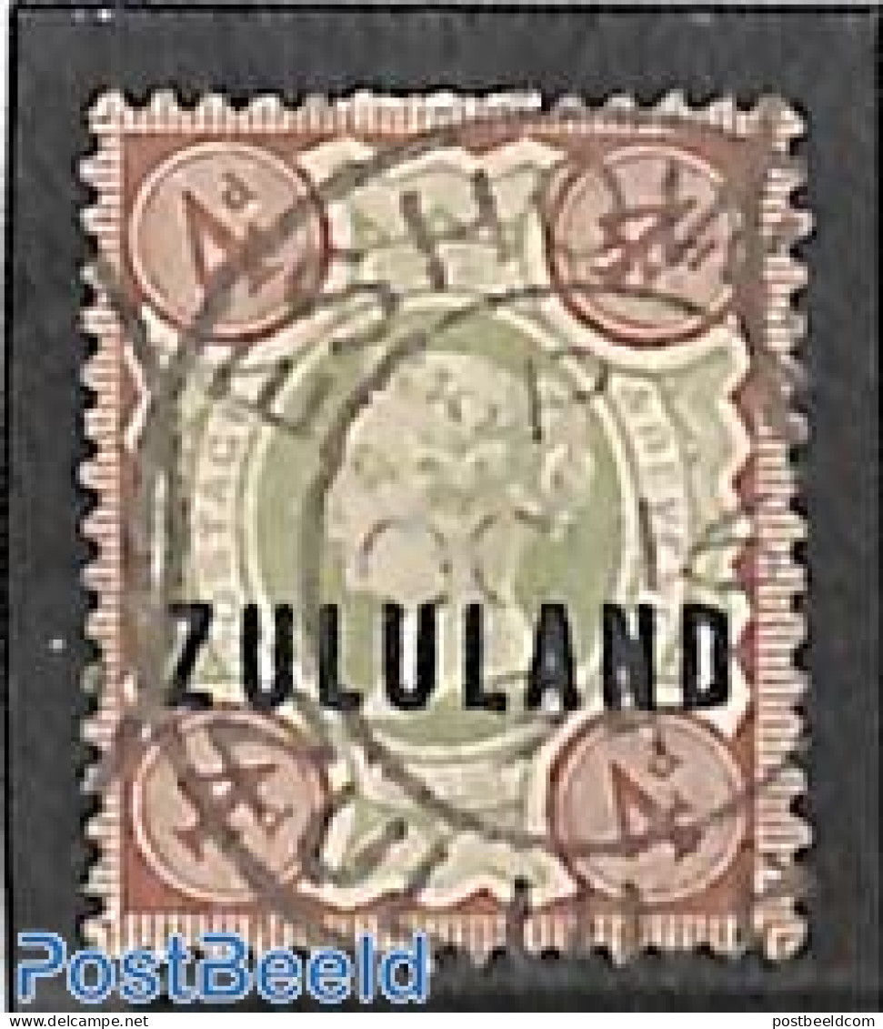 South Africa 1888 4d, Used ESHOWE, Used Stamps - Gebruikt