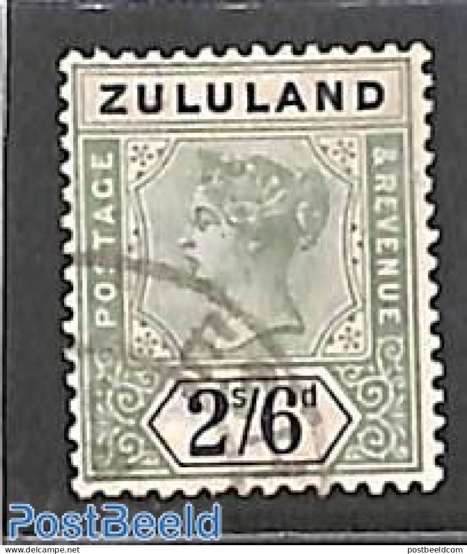 South Africa 1894 Zululand, 2/6sh, Used, Used Stamps - Usados