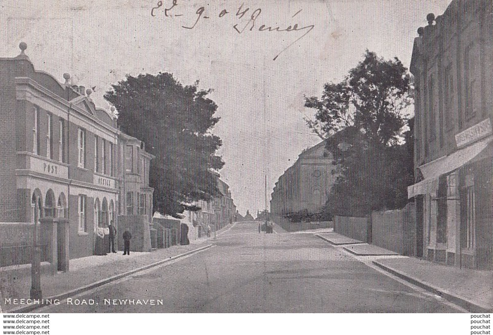 J20- NEWHAVEN - MEECHING ROAD - POST OFFICE - OBLITERATION DE 1904 - ( 2 SCANS )   - Worthing