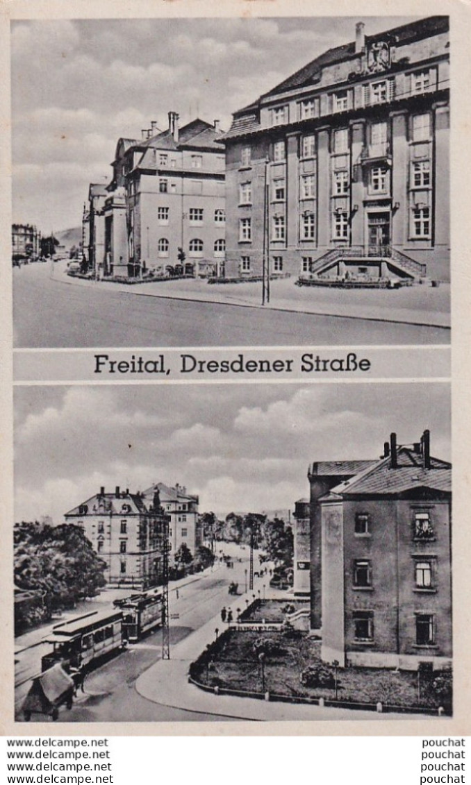 FREITAL - DRESDENER STRASSE - ( TRAMWAY -  2 SCANS ) - Freital