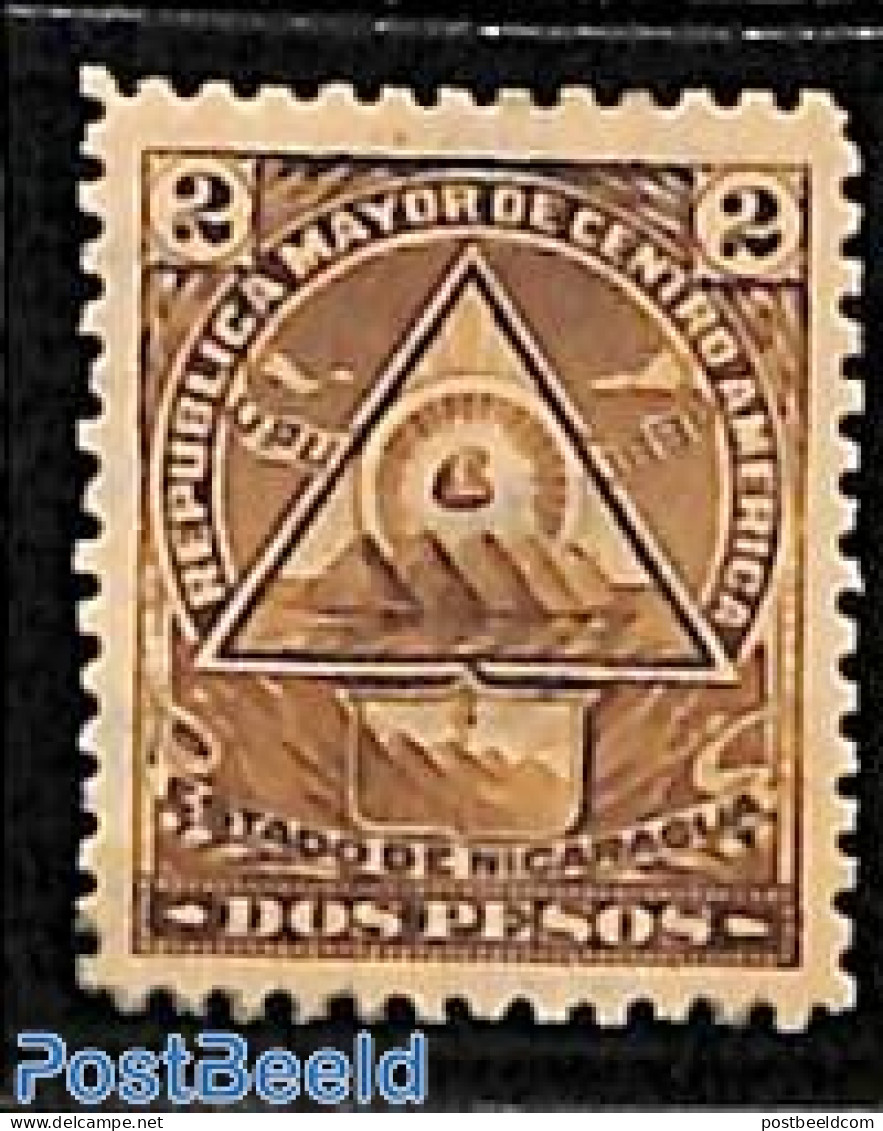 Nicaragua 1898 2p, With WM, Stamp Out Of Set, Unused (hinged) - Nicaragua