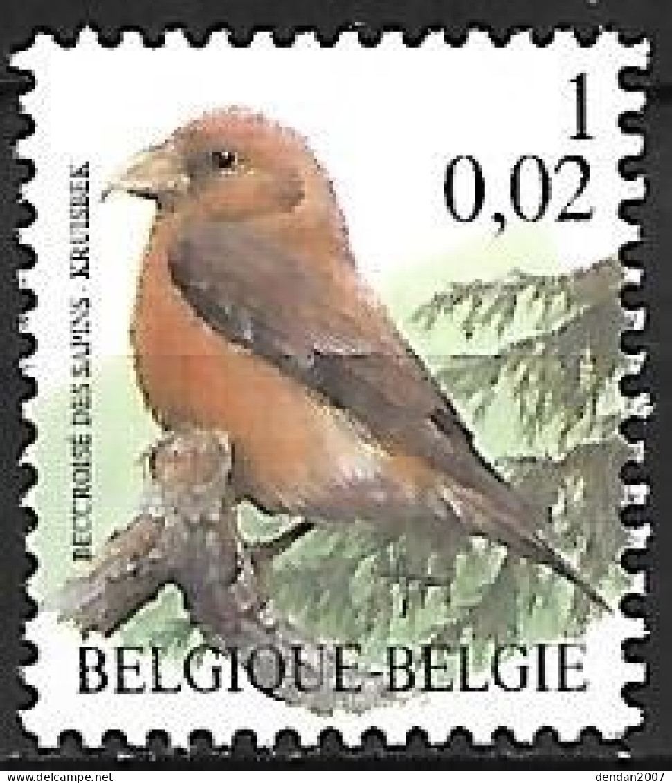 Belgium - MNH ** BUZIN -  1 BEF - 0.02 €  / 20012 : Kruisbek -  Red Crossbill  -  Loxia Curvirostra - Passereaux