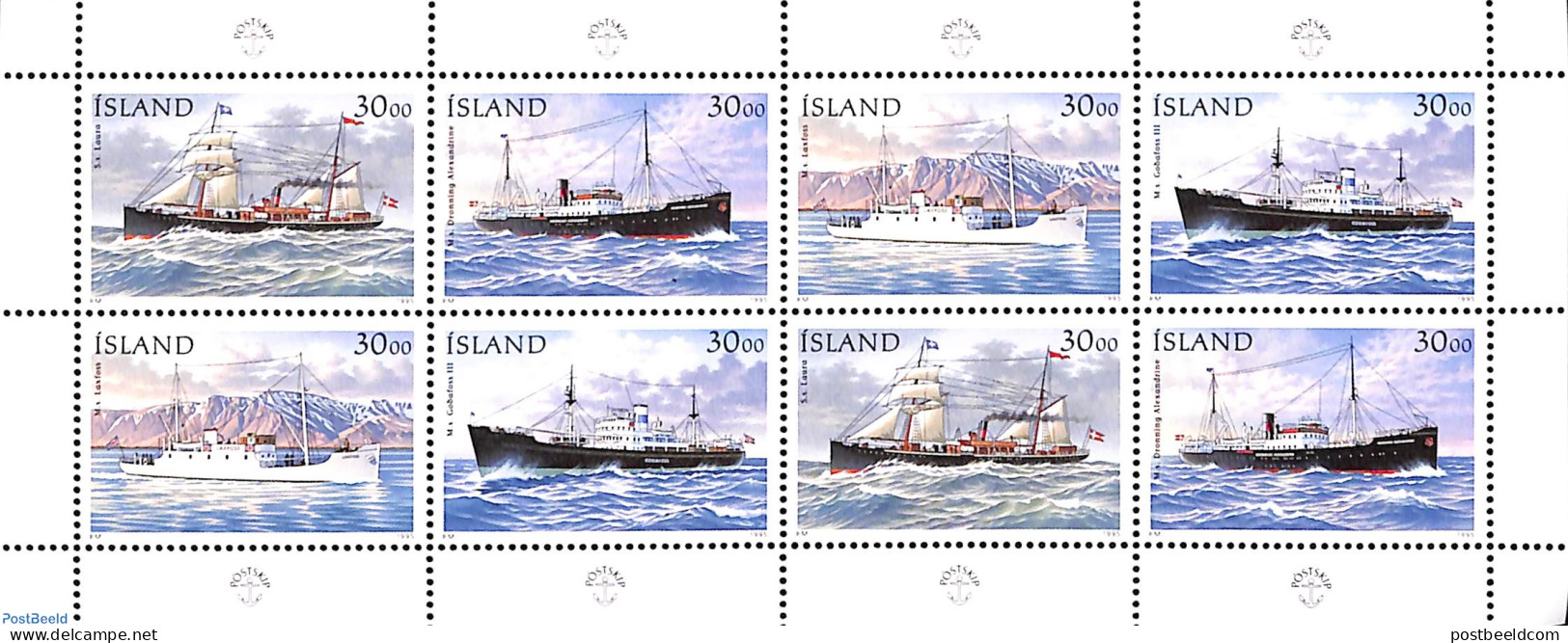 Iceland 1995 Ships M/s, Mint NH, Transport - Ships And Boats - Neufs
