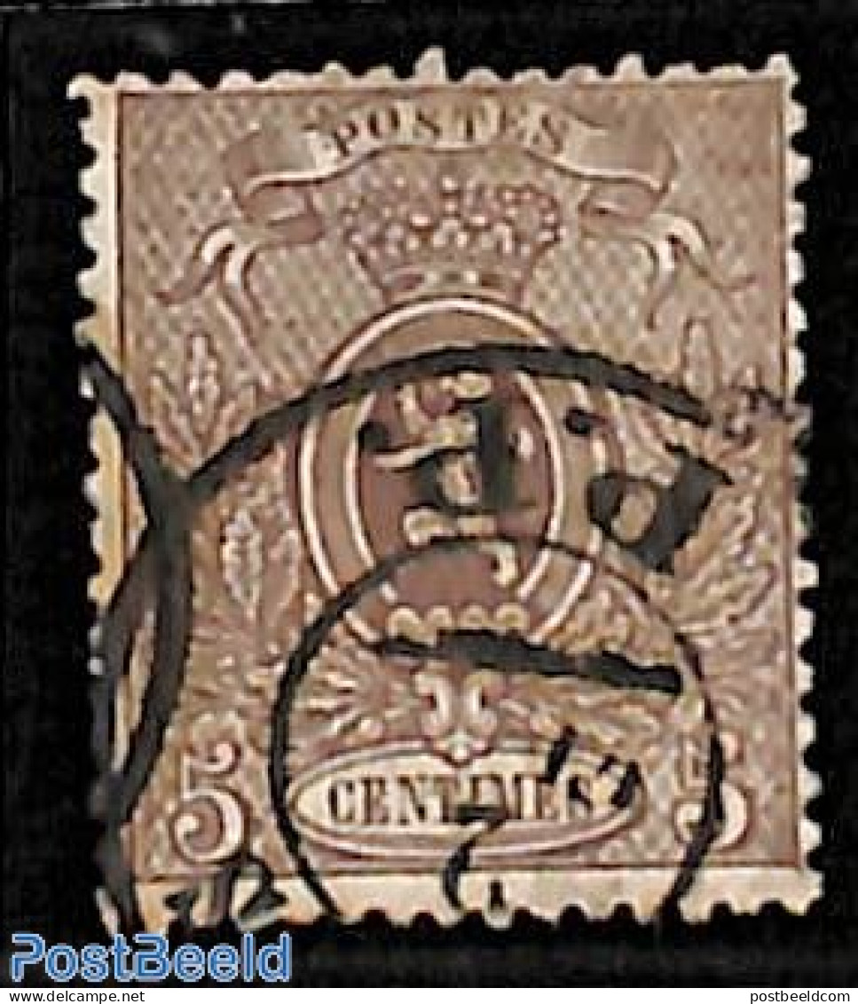 Belgium 1866 5c, Perf. 14.5, Used, Used Stamps - Gebraucht