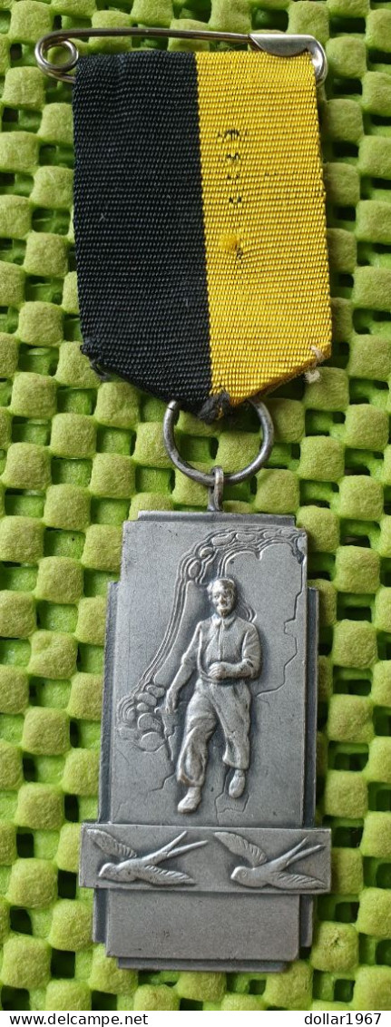 Medaile :  "S Hertogenbossche Politie - Sport Vereeniging 2-juli 1933 .( N.B. . ) -  Original Foto  !!  Medallion  Dutch - Politie & Rijkswacht