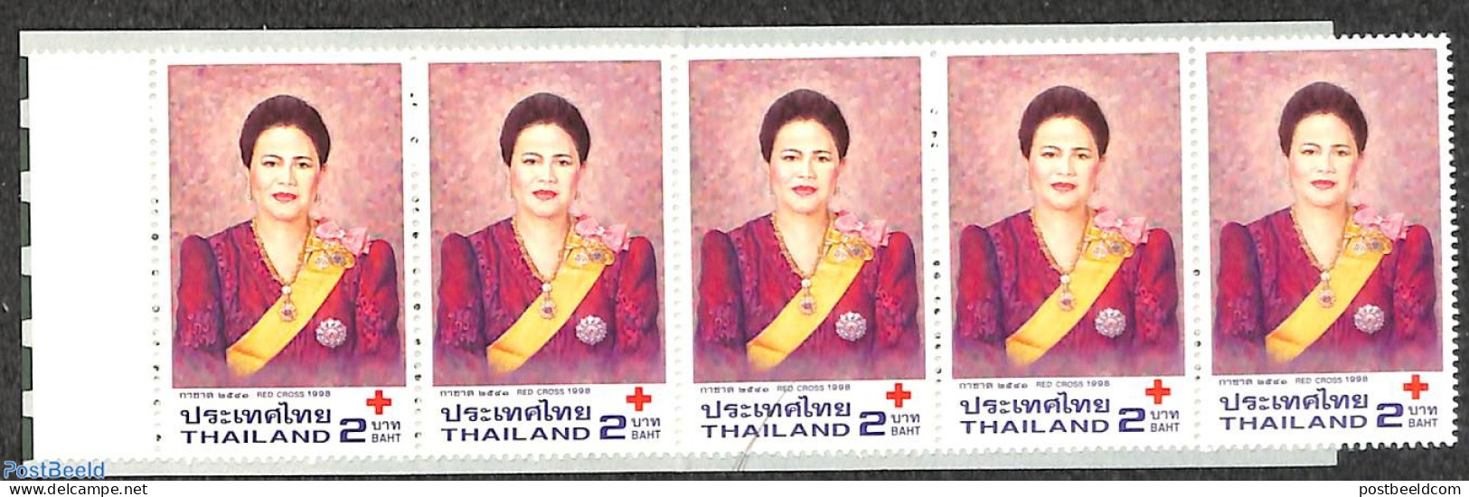 Thailand 1998 Red Cross Booklet, Mint NH, Health - History - Red Cross - Kings & Queens (Royalty) - Stamp Booklets - Cruz Roja