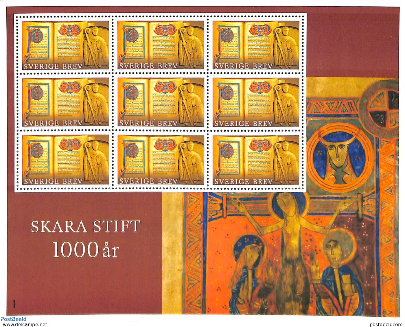 Sweden 2014 Religious Art M/s, Mint NH, Art - Handwriting And Autographs - Nuovi
