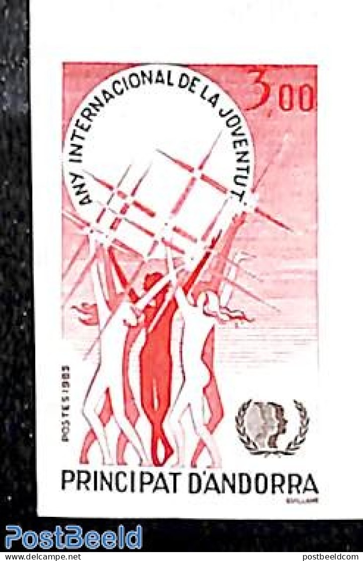 Andorra, French Post 1985 Int. Youth Year 1v, Imperforated, Mint NH, Various - International Youth Year 1984 - Nuevos