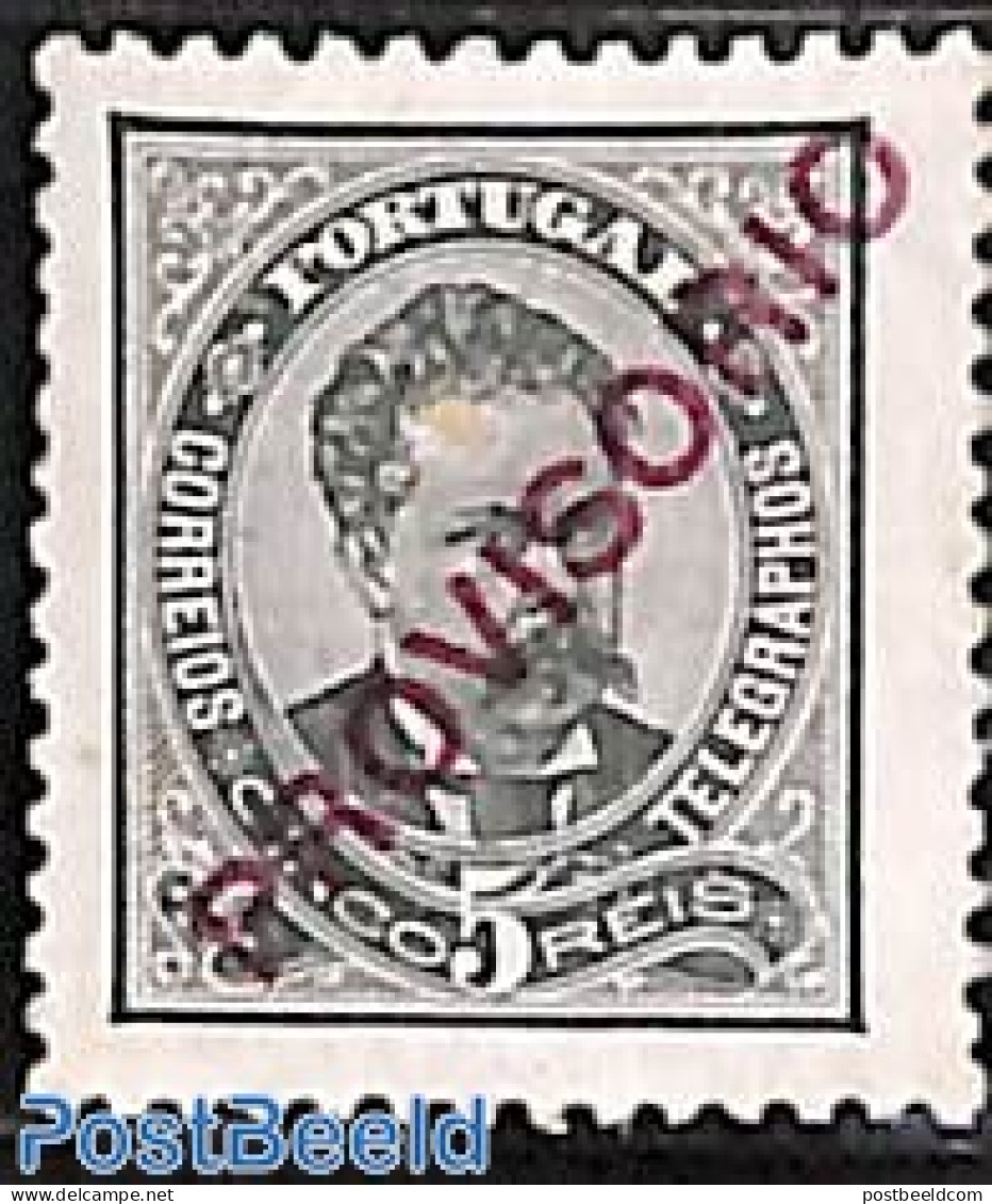 Portugal 1892 5R, Stamp Out Of Set, Unused (hinged) - Unused Stamps