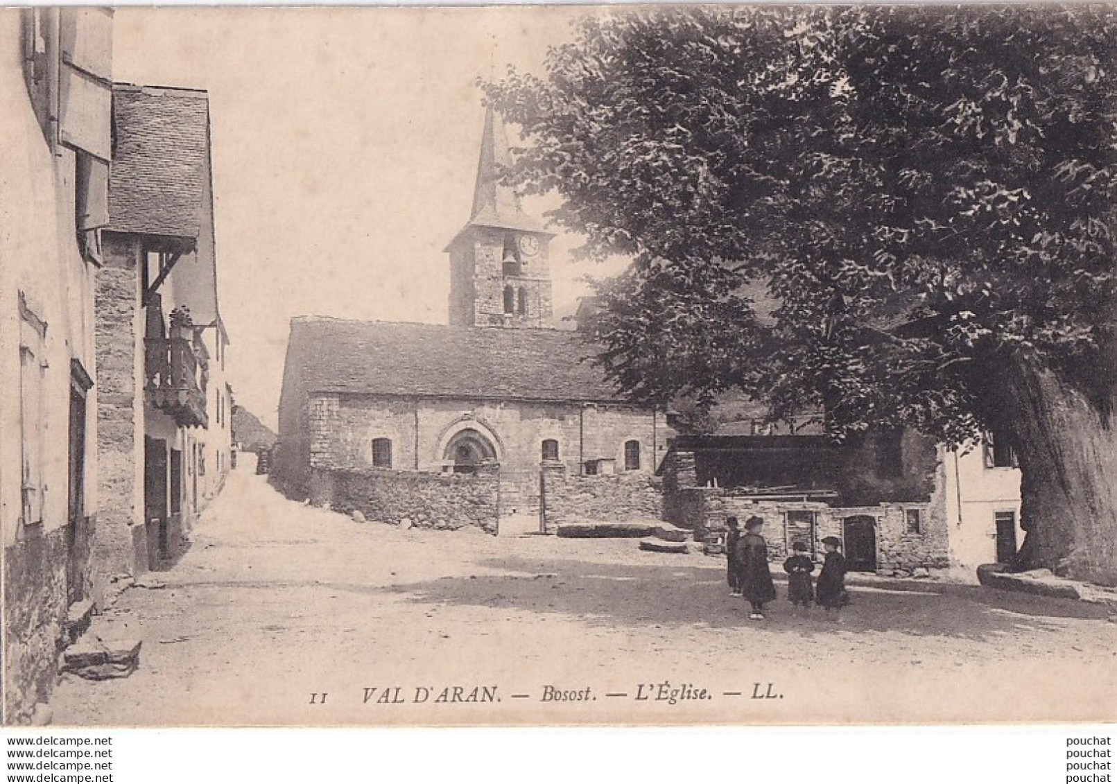 B16- VAL D ' ARAN - BOSOST - L ' EGLISE  - ( ANIMEE - 2 SCANS ) - Lérida