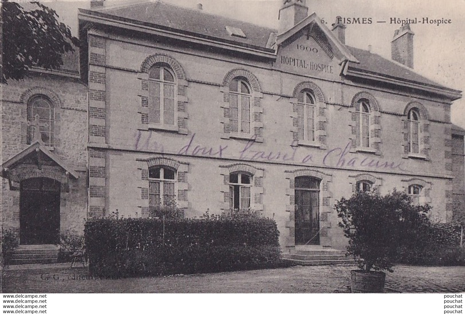 B25-51) FISMES - HOPITAL  - HOSPICE  - ( 2 SCANS  ) - Fismes