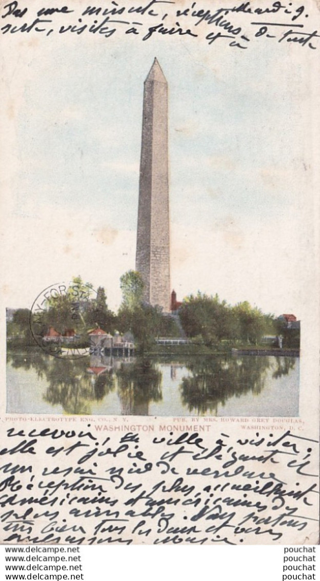 B25- WASHINGTON - MONUMENT - WASHINGTON D. C. - ( OBLITERATION DE 1905 - 2 SCANS ) - Washington DC