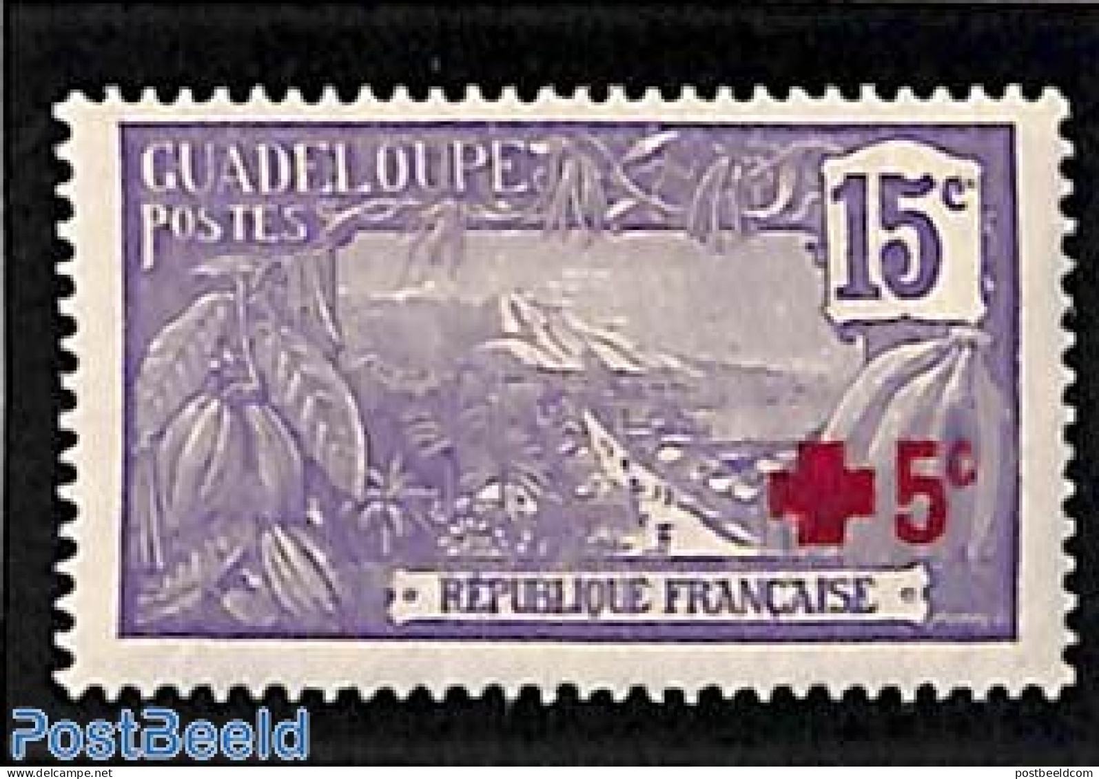 Guadeloupe 1917 Red Cross 1v, Unused (hinged), Health - Red Cross - Neufs