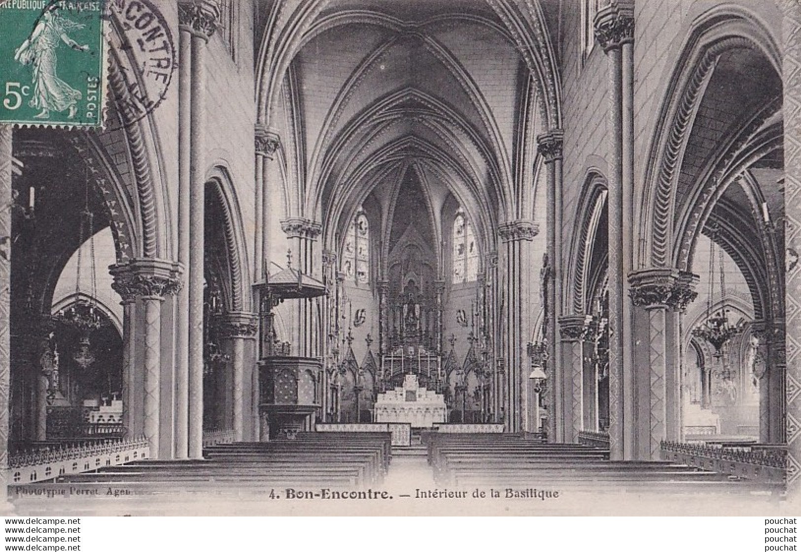 B27-47)  BON ENCONTRE - INTERIEUR DE L ' EGLISE - Bon Encontre