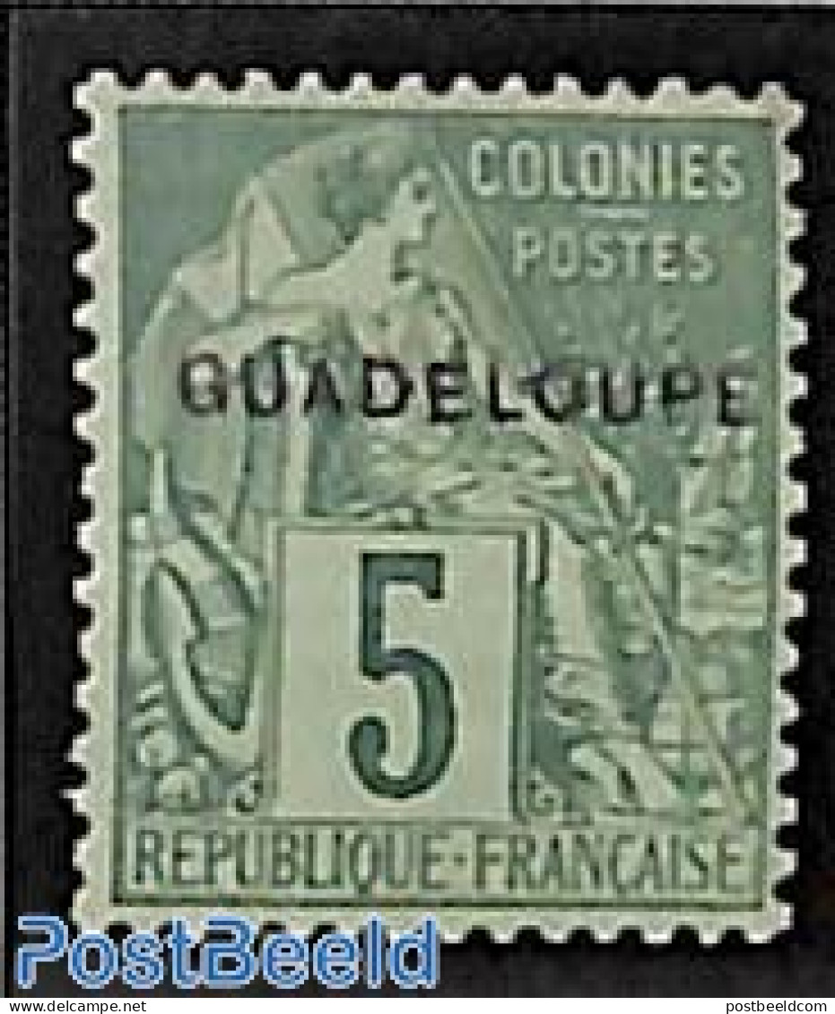 Guadeloupe 1891 5c, Stamp Out Of Set, Unused (hinged) - Neufs