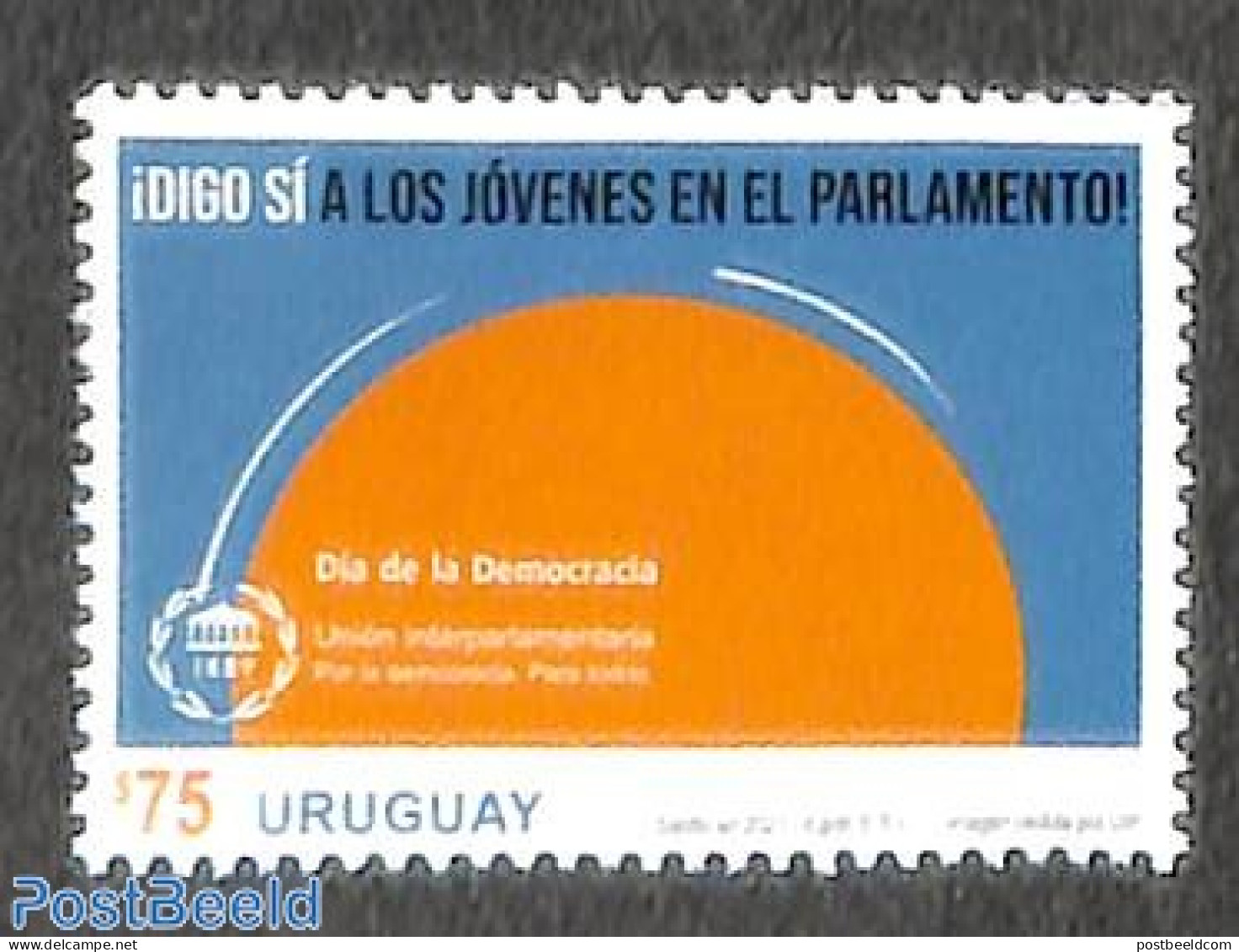 Uruguay 2021 Democracy Day 1v, Mint NH - Uruguay