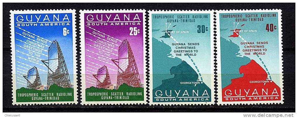 Guyane ** N° 307 à 310 - Noël - Guyana (1966-...)