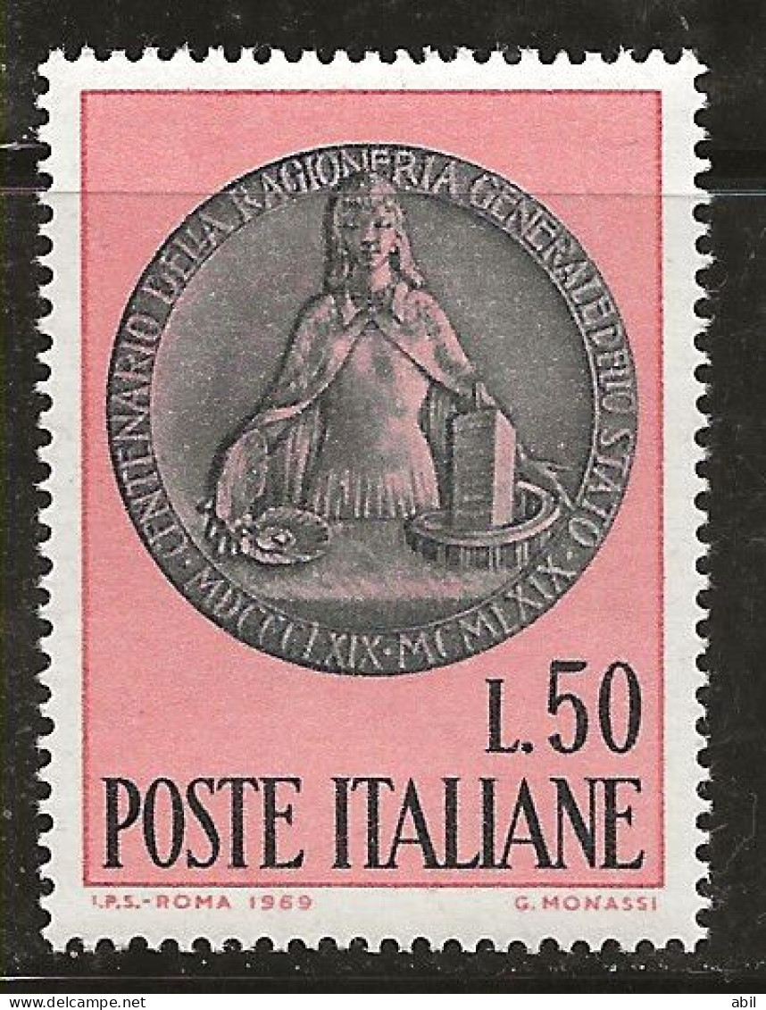 Italie 1969 N°Y.T. :  1033 ** - 1961-70: Mint/hinged