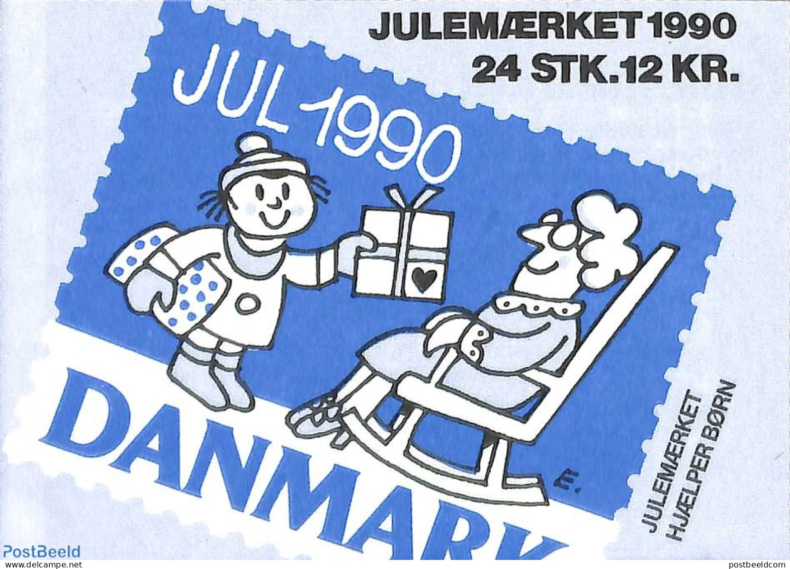 Denmark 1990 Christmas Seals Booklet, Mint NH, Nature - Religion - Cats - Christmas - Stamp Booklets - Ungebraucht