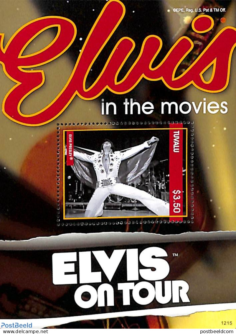 Tuvalu 2012 Elvis On Tour S/s, Mint NH, Performance Art - Elvis Presley - Music - Elvis Presley