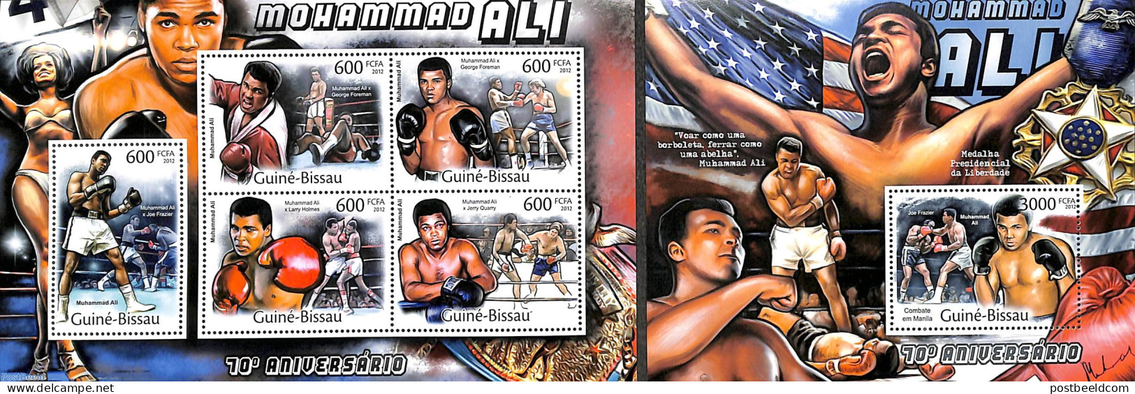 Guinea Bissau 2012 Mohammad Ali 2 S/s, Mint NH, Sport - Boxing - Pugilato