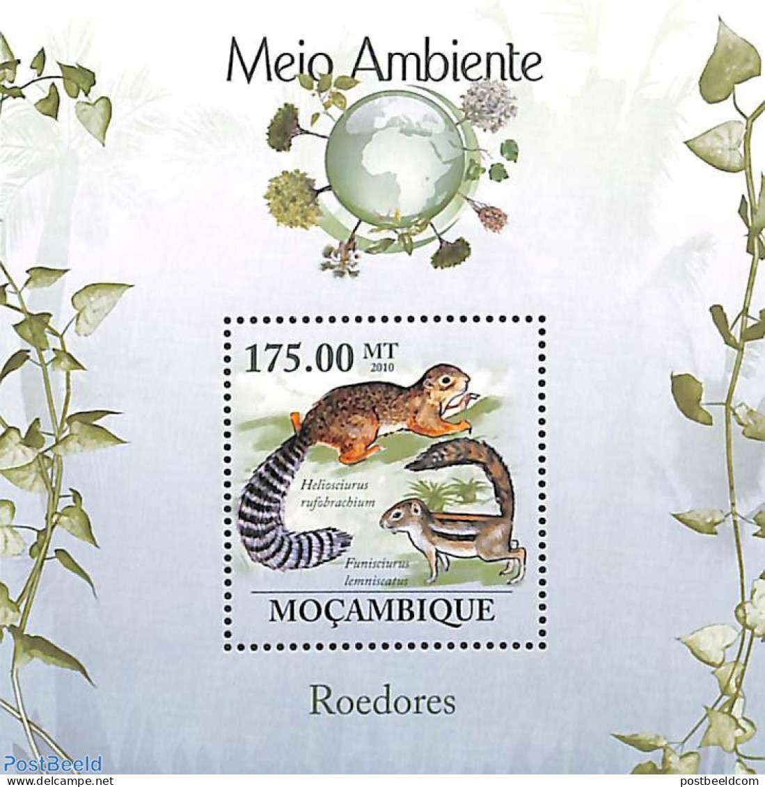 Mozambique 2010 Rodents S/s, Mint NH, Nature - Animals (others & Mixed) - Mosambik