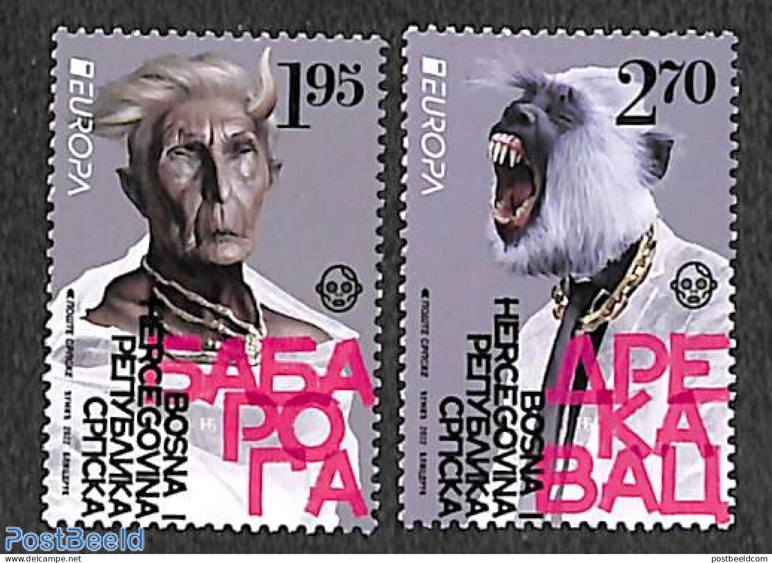 Bosnia Herzegovina - Serbian Adm. 2022 Europa, Myths & Legends 2v, Mint NH, History - Europa (cept) - Art - Fairytales - Fairy Tales, Popular Stories & Legends