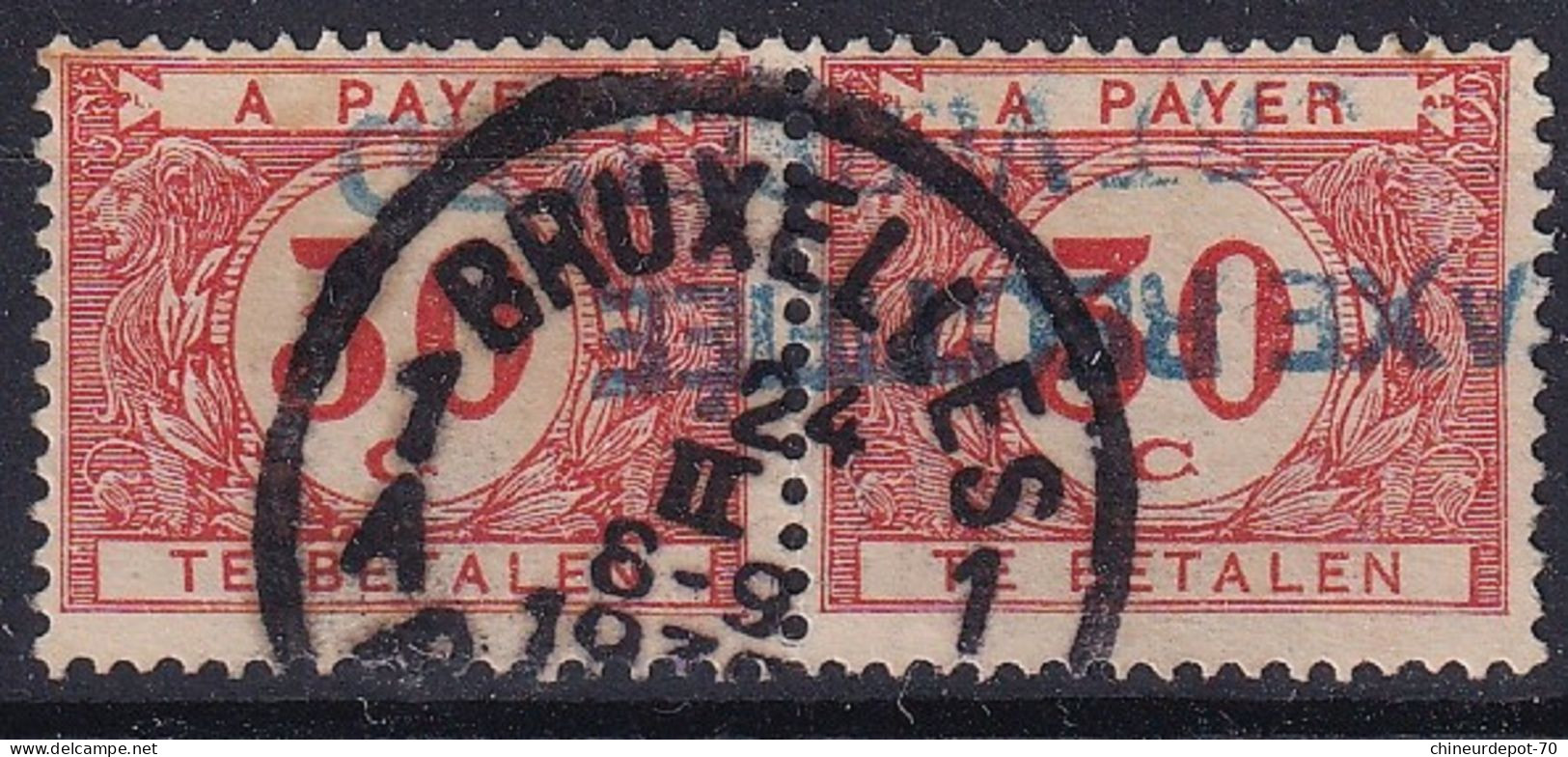 TIMBRES T Taxes En Paire Bruxelles 1A - Stamps