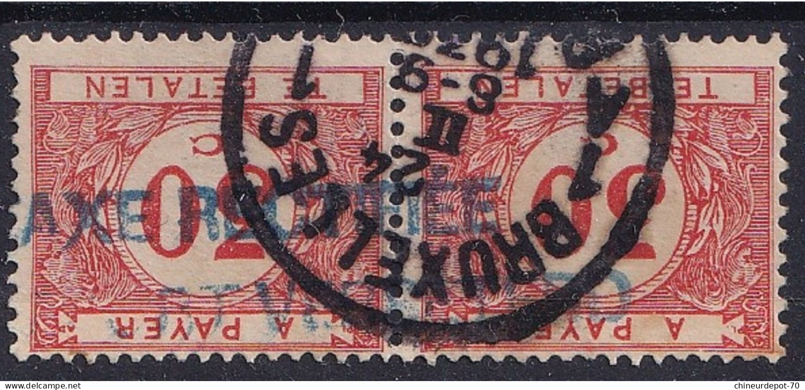 TIMBRES T Taxes En Paire Bruxelles 1A - Timbres