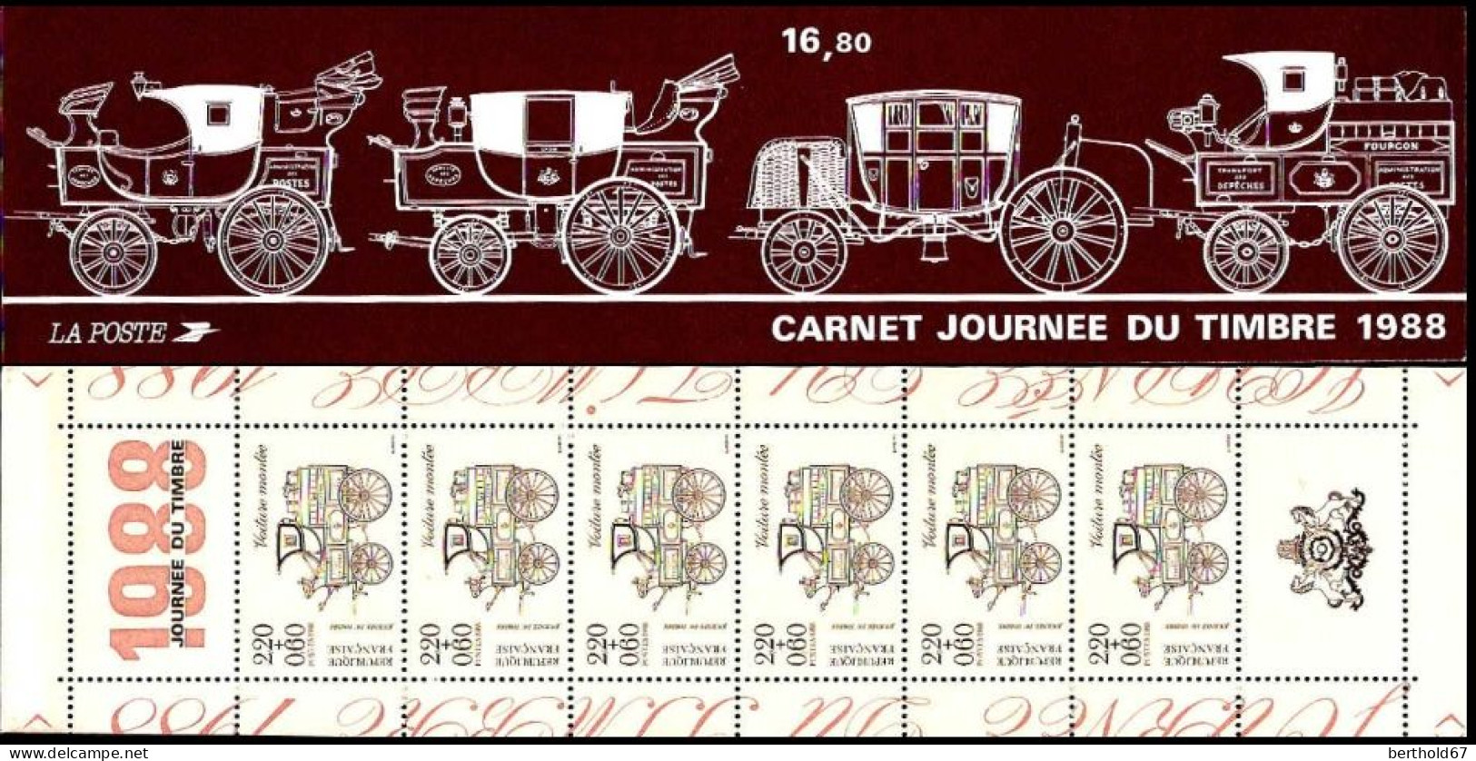 France Carnet N** Yv:BC2526A Mi:14H Journée Du Timbre Voiture Montée (Thème) - Diligences