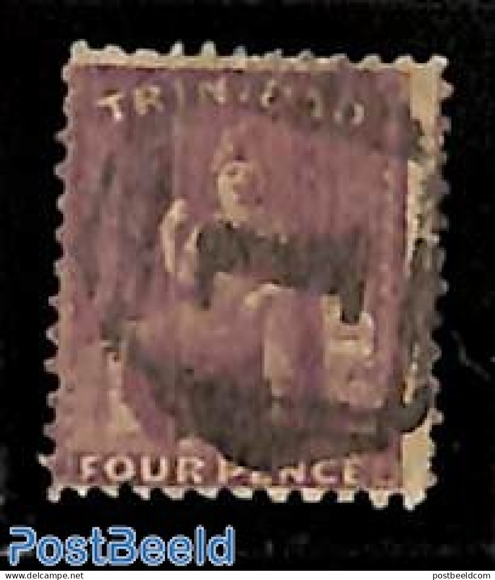 Trinidad & Tobago 1862 4d, Without WM, Perf. 11.5, Used, Used Stamps - Trinidad & Tobago (1962-...)