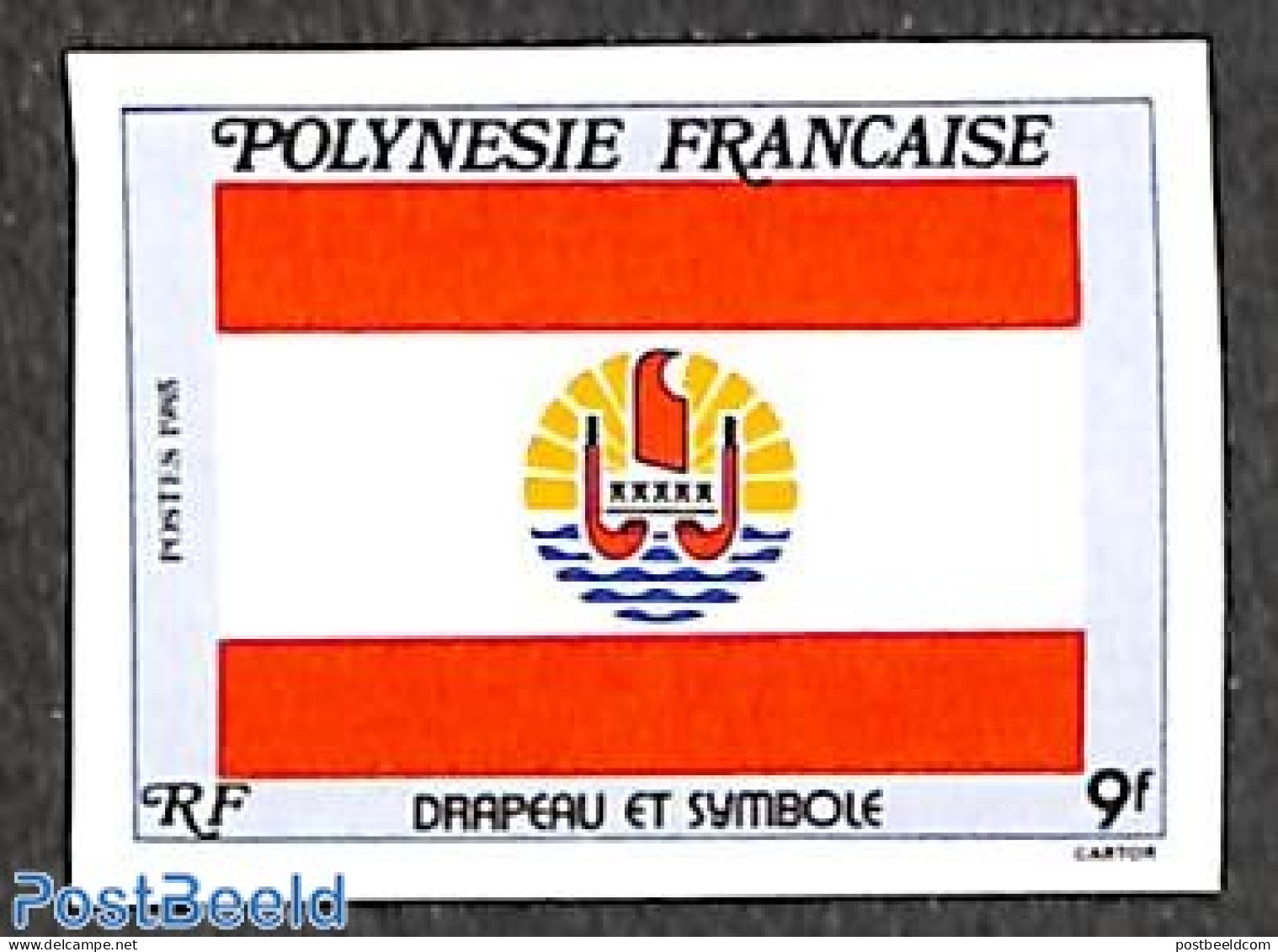 French Polynesia 1985 Flag 1v, Imperforated, Mint NH, History - Flags - Nuevos