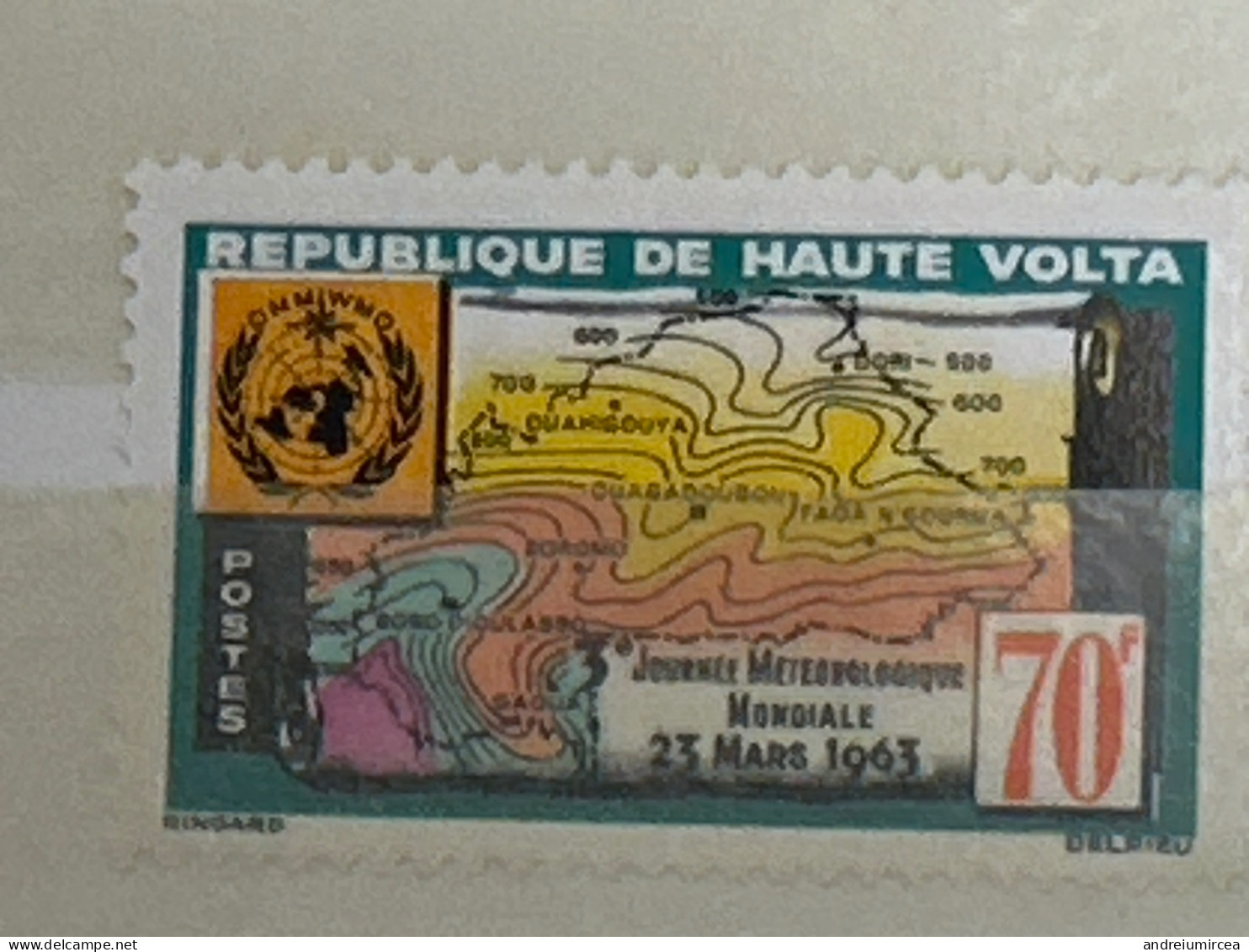 1963  Haute Volta MNH Météorologie - Haute-Volta (1958-1984)