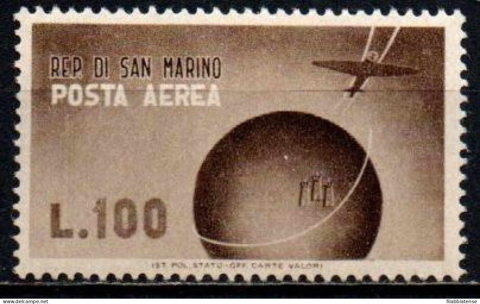 1947 - San Marino PA 60 Posta Aerea  ++++++ - Ongebruikt